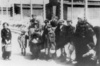 Vengrijos žydai pakeliui į dujų kameras KL Auschwitz-Birkenau; (IPN)